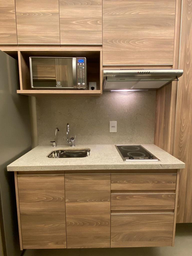  - Apartamento Studio de 34m²,  1 vaga, Mobiliado, 10 minutos andando do metrô, Á venda em São Paulo, no Bairro Ipiranga